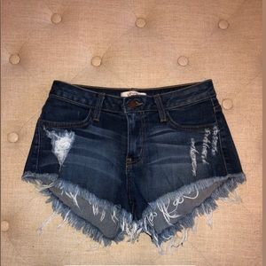 Denim shorts